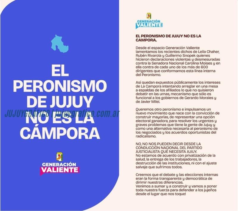 Fragmentación del peronismo, Carolina Moisés desafía a La Cámpora en Jujuy 9 Fragmentación del peronismo, Carolina Moisés desafía a La Cámpora en Jujuy 9